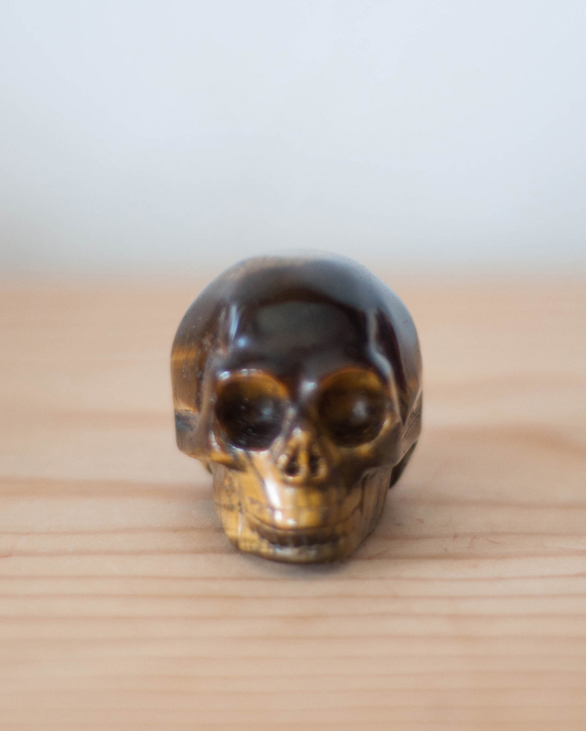 Tiger's Eye Skull